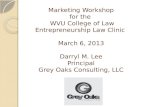 Marketing workshop for the WVU Law Entrepreneurship Law Clinic