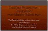 Certified Pseudonym Colligated with Master Secret Key