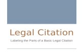 Basic Legal Citation