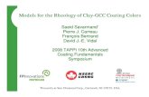 Models for the Rheology of Clay-GCC Coating Colors