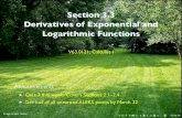 Lesson 16: Derivatives of Exponential and Logarithmic Functions
