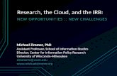 Research, the Cloud, and the IRB