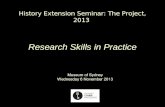 Research skills in practice - Matthew Stephens