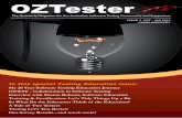 OZTester Magazine Issue 3, Oct 2013 - Jan 2014. Editor Geoff Horne