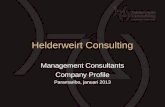 Company Profile Helderweirt Consulting 2013