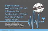 PeopleMatter: Health Care Reform and What It Means for Restaurant, Retail and Hospitality Businesses