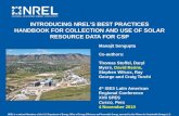 INTRODUCING NREL’S BEST PRACTICES HANDBOOK FOR COLLECTION AND USE OF SOLAR RESOURCE DATA FOR CSP