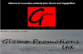 "Gizmo" innovative promotional merchandise. Technology for promotional merchandise.