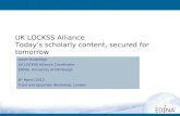 UK LOCKSS Alliance: Today’s scholarly content, secured for tomorrow