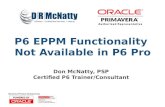 P6 EPPM Functionality