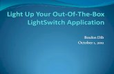 Light-up-your-out-of-the-box LightSwitch Application