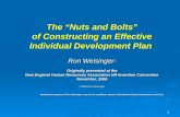 The Nuts & Bolts Of Constructing An Effective Individual Development Plan