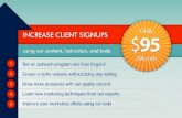 Increase Client Signups