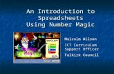 Spreadsheets Introduction using RM Number Magic