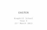 Easter Lesson: Year 5 students, 2013
