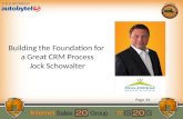 Jock Schowalter: Building the Foundation for a Great CRM Process