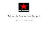 Monthly marketing report dec'10   jan'11