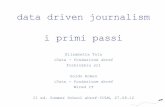 Data driven journalism - I primi passi