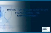 Impact of Solid waste on Health and Environment