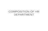 Composition of Hr Department