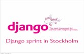 Django sprint with core developer Jannis Leidel