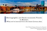 Demographic and Socio-economic Trends in Boston