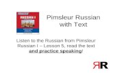 Pimsleur Russian I with text - test