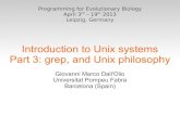 Linux intro 3 grep + Unix piping