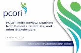 PCORI Merit Review: Learning from Patients, Scientists and other Stakeholders