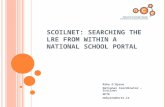 Scoilnet: searching the LRE from within a national school portal