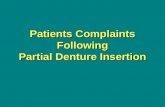 RPD Patients Complaints