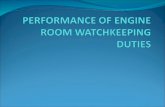Performance of Engine Room Watch Keeping Duties