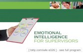 Emotional Intelligence PowerPoint Training PPT for Supervisors