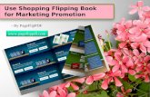 Use shopping flipping book for marketing promotion