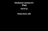 Hinduism lecture #1 (peg)
