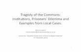 Tragedy of the commons lecture