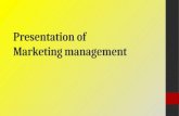 Marketing management final presentation