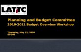 Planning and Budget Training (May 2010)
