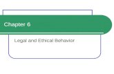 Chapter 6 Legal and Ethical Behavior in Retailing