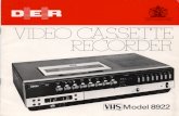 Ferguson 8922 VHS recorder manual(DER) 1980