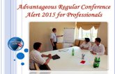 Advantageous regular conference alert 2015 for professionals