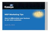 MSP Marketing Tips | Tools and Examples for Differentiating Your Business to Win New Customers