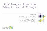 IDoT: Challenges from the IDentities of Things Landscape