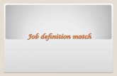 Job definition match