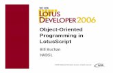 The View object orientated programming in Lotuscript