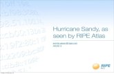 Hurricane Sandy, as seen by RIPE Atlas -  AIMS-5