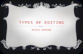 Types of editing