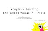 Exception Handling: Designing Robust Software in Ruby