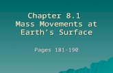 8.1 Mass Movements