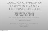 Corona Chamber of Commerce "Good Morning Corona" 2/25/10